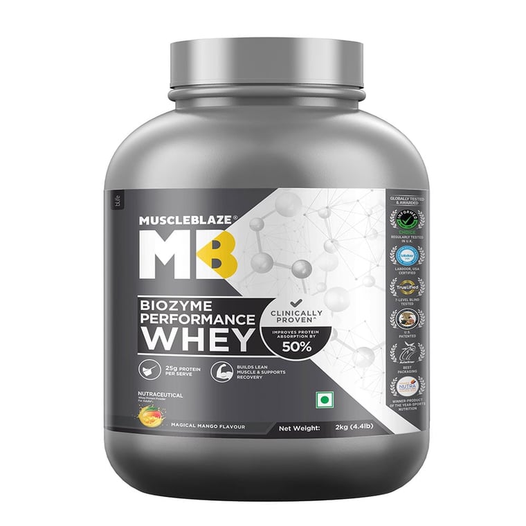 MuscleBlaze Biozyme Performance Whey 2kg