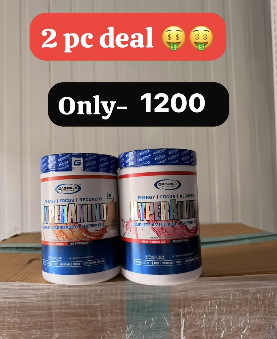 Gaspari hyper amino 60 serving |2 pc combo deal