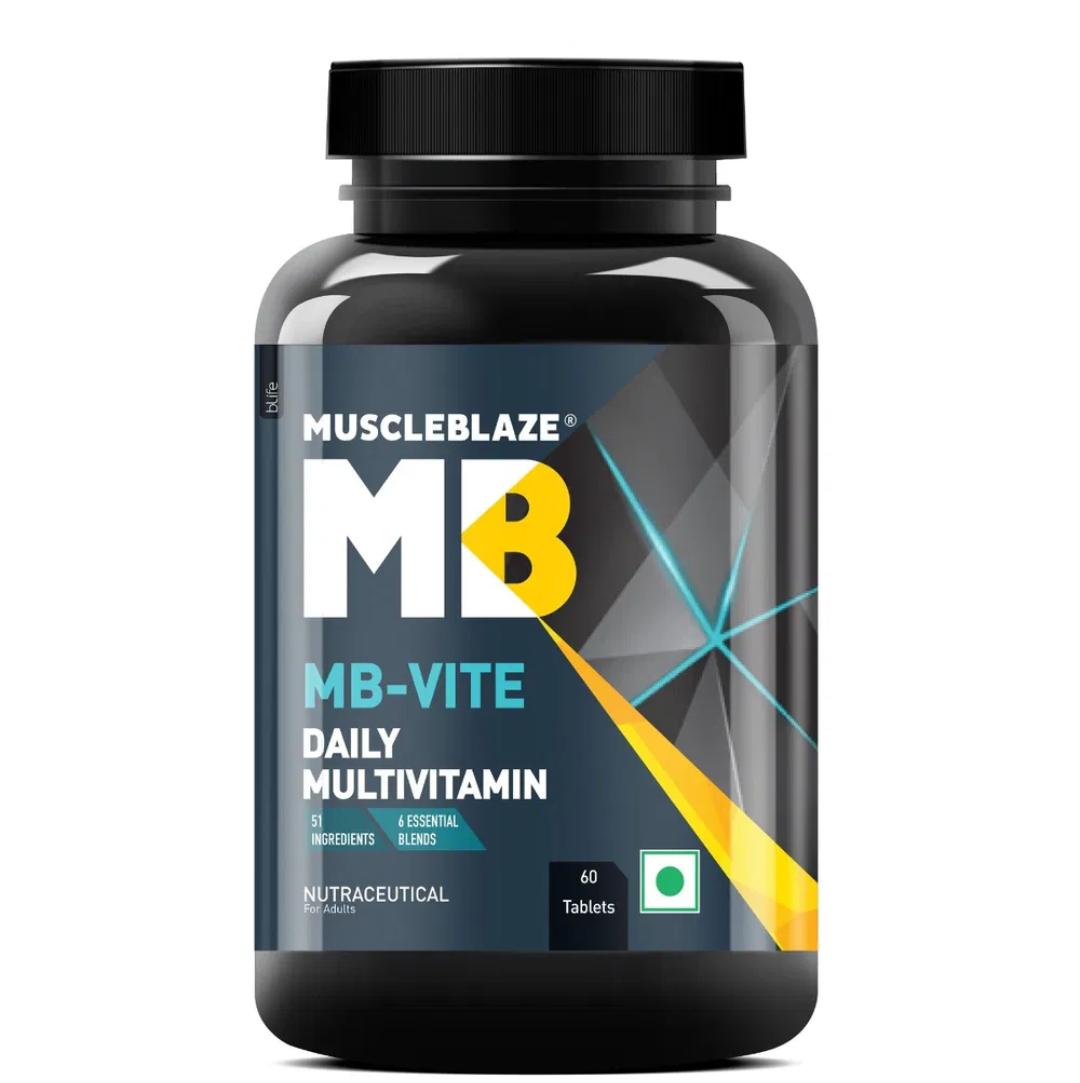 MuscleBlaze MB Vite Daily Multivitamin | 60 Tablets | 51 Ingredients | Anti Oxidant Blend